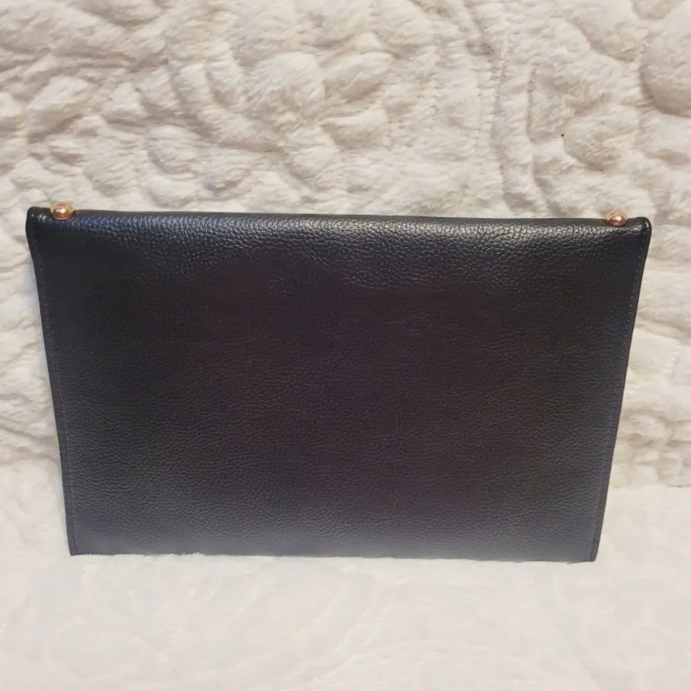 B-Low the Belt Set Studded Black Clutch Purse Dust Bag Red Card Case All New